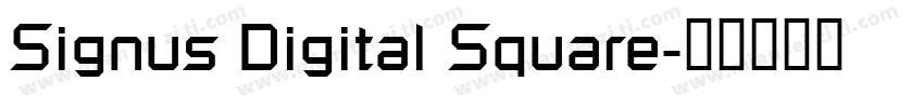 Signus Digital Square字体转换